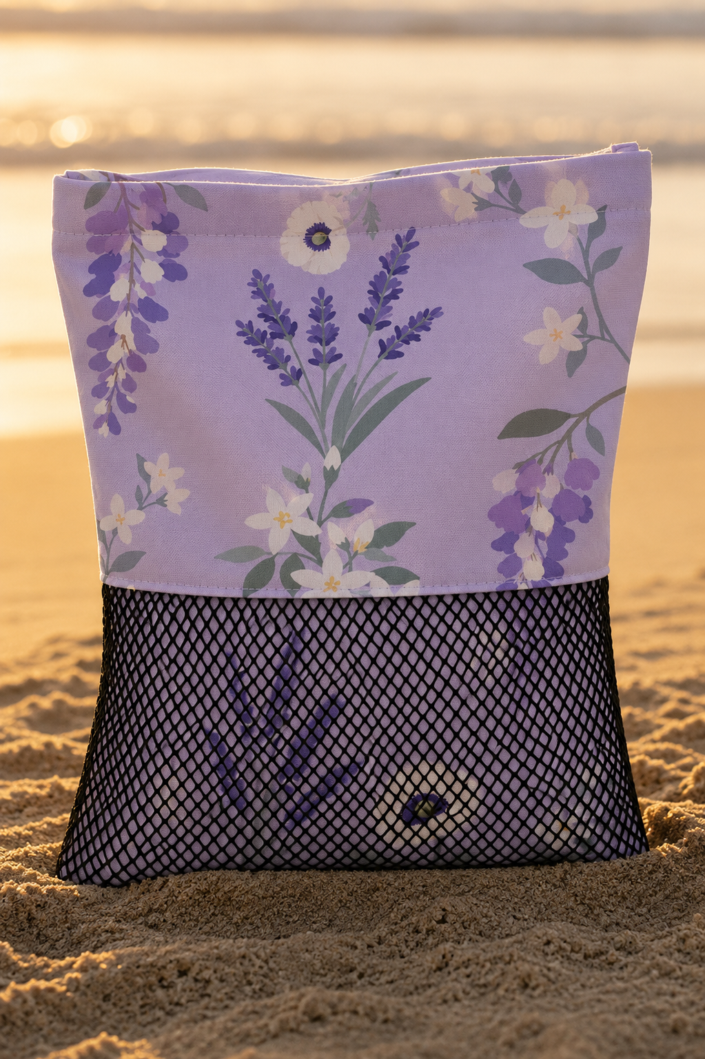 PROVENCE - serviette de plage et pochon assorti