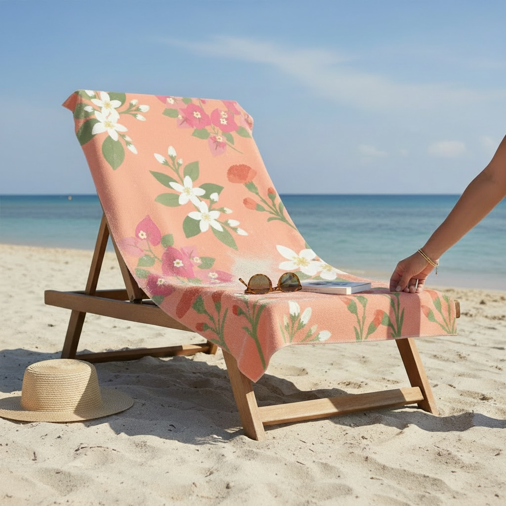 SÉVILLE - serviette de plage et pochon assorti